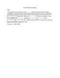 Parent Meeting Email Template with Drop Downs