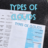 The weather: types of clouds foldable for interactive notebooks