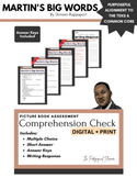 Martin's Big Words by Doreen Rappaport Comprehension Assessment Questions