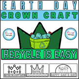 Earth Day Recycling Crown\Hat Craft, Earth day coloring activities, Worksheets