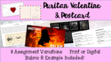 Puritan Valentine & Postcard
