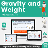 Gravity and Weight Interactive Physics Lesson and Activity for Middle School