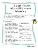 Long Vowel Words and Pictures Memory