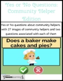 Yes No Questions Speech Therapy Boom Cards?- Community Helpers Distance Learning