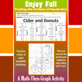 Cider and Donuts - A Math-Then-Graph Activity - Finding Vertices