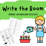 SPRING Vocabulary Activity - Write the Room