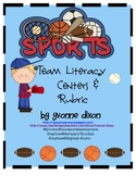 Team Sports Literacy Centers and Tic Tac Toe Rubric