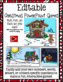 Editable Christmas PowerPoint Games