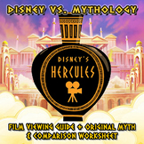 Disney's Hercules Viewing Guide + Original Myth and Comparison Worksheet