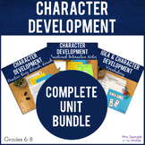 Character Analysis Printable Unit - Vocabulary, Guided Notes, Practice, Quiz