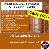 Carpentry Project Completion & Evaluation 5E Lesson Bundle w/AnswerKeys EDITABLE