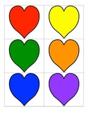 File Folder Color Words (Heart Theme)