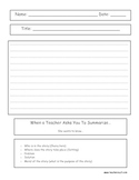 Summary Form