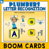 Upper to Lowercase Letter Recognition Boom Cards Preschool - Plumbers