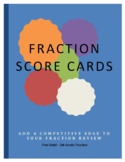 Fraction Scorecards with Game Instructions