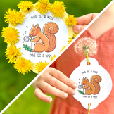 Dandelion Lacing Card, Outdoor Fine Motor Skills, Plant Flower Identification