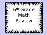 6th Grade Math 30 Slide Powerpoint Review