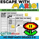 Super Mario Math & Logic Challenge Sudoku Word Search Escape Room Grades 5Â¨C8