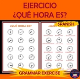 ?QUÂ¨Â¦ HORA ES?  - exercise on TELLING THE TIME in SPANISH - WHAT TIME IS IT?