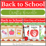 Back to School Crafts Bundle | Tear Art & Handprint First Day Activities
