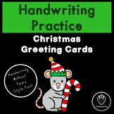 Christmas Handwriting Practice with Handwriting Without Tears Style Font