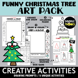 Holiday Roll and Draw Printables Christmas Tree Theme Art Activities