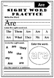 SIGHT WORD Practice Sheets: Bundle!