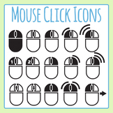 Mouse Click / Mice Directions Icons for Computer Clip Art Commercial Use