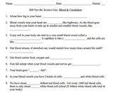 Bill Nye Blood & Circulation Video Worksheet