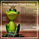 Reading Street Writing Prompt with Response (The Horned-Toed Prince)