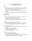 4 P's Marketing Project