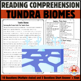 Reading Comprehension Passages and Questions l Tundra Biomes