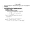 Show and Tell for Middle/High School