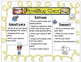What would you like for Spelling? {A spelling menu}