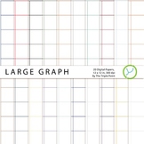 Large Graph Paper Background: 20 Digital Papers