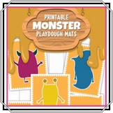 MONSTER PLAY DOUGH MATS - Create your own Monster - Fine Motor Skills