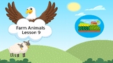 Farm Animals  #9 | Interactive Powerpoint Lesson w/ games (Works on Classin)