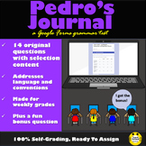 Pedro's Journal, a Grammar Test on Google Forms