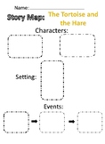 Tortoise and the Hare Story Map cut and paste