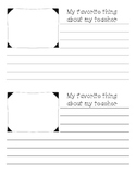 End of Year Memory Book