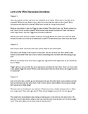 Lord of the Flies discussion questions by chapter
