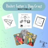 Editable Rocket Father's Day Craft