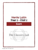 Henle Latin Year 1 - Unit 1 Exam