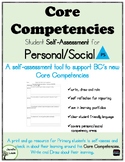 Self-Assessment: Personal/Social Core Competency BC Curriculum