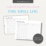 Fire Drill Log Printable - Essential Record-Keeping for Safety Compliance!