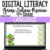 4th Grade Digital Language Test Prep Game Google Slides & PowerPoint
