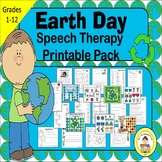 Earth Day Speech Therapy Printable Pack