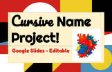 Cursive Name Mini Art Project: Beginning of the Year