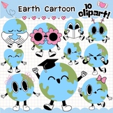 Earth Cartoon Clipart | 10 Cute Planet Doodles | Perfect for Earth Day & SEL Cra