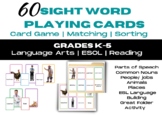 60 Sight Word Playing Cards - Card Game | Matching | Sorting & Folder Activities
